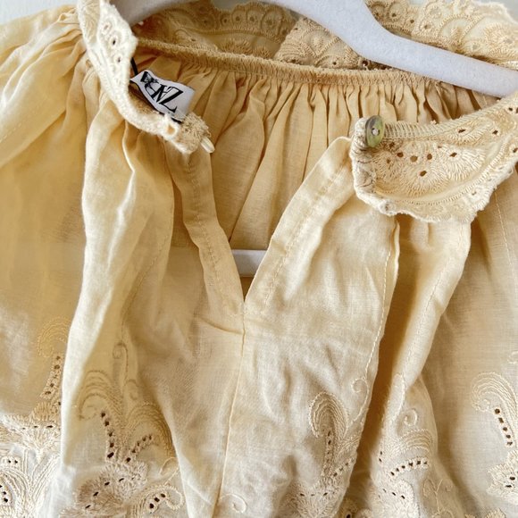 NEW!! Zara Contrasting Embroidery Cream Brown Sweater- Size S - Picture 16 of 16